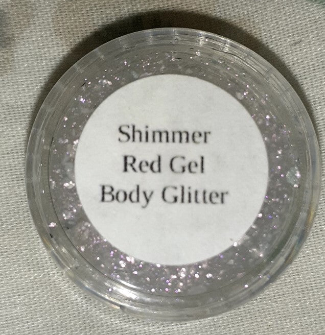 Shimmer Red Gel Body Glitter